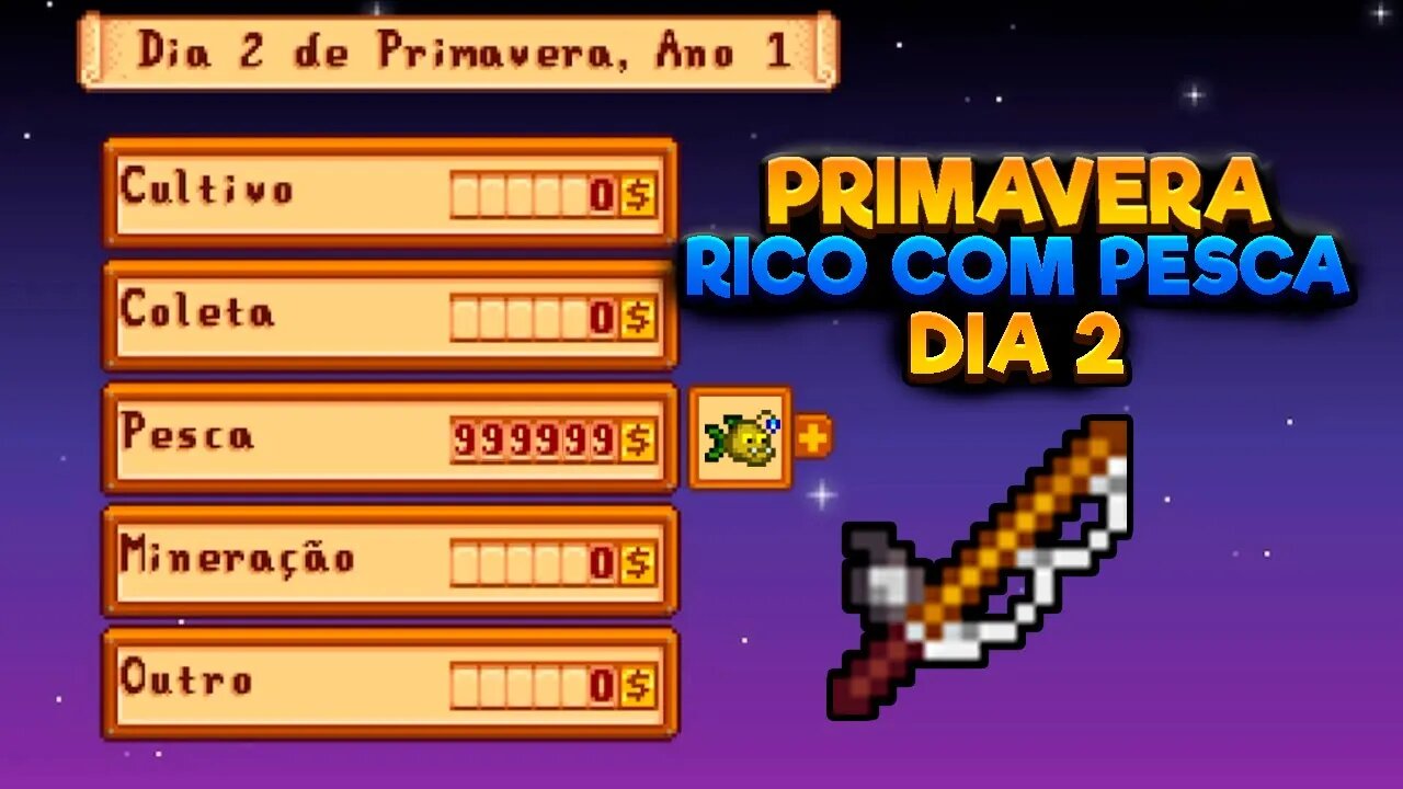 STARDEW VALLEY PESCARIA RÁPIDA DIA 2