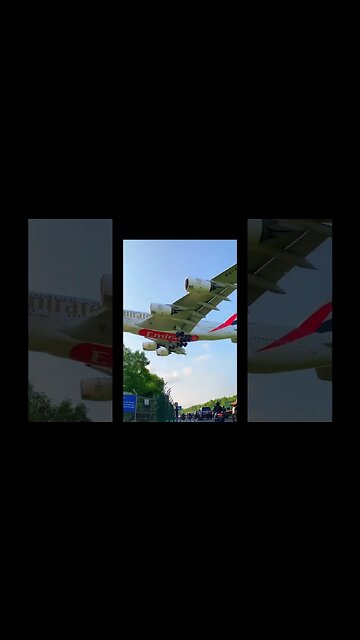 Watch Massive #A380 Landing Over Road Full of People #Aviation #Fly #AeroArduino