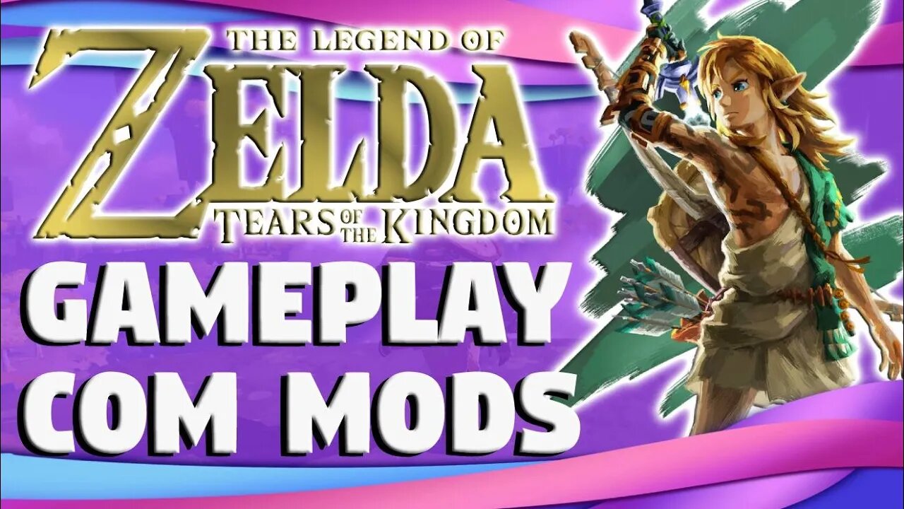 RYUJINX: GAMEPLAY ZELDA TEARS OF THE KINGDOM - CONFIGURAÇÃO COM MODS NO VIDEO