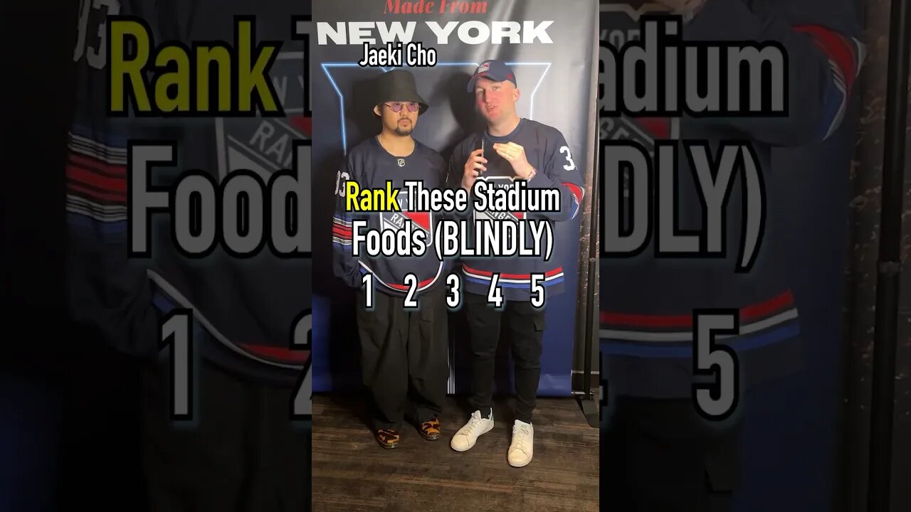 RANK These STADIUM FOODS! With Jaeki Cho! How’d He Do? #shorts #ranking #rank #food #stadium