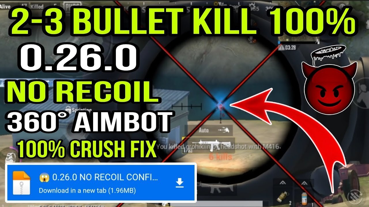 PUBG mobile lite new update 0.26.0 No Recoil Config File |🦃/🦃 Pubg LITE 0.26.0 Zero Recoil Config 🦃💖