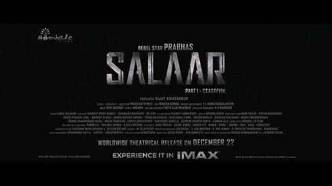 Pan India movie salar teaser