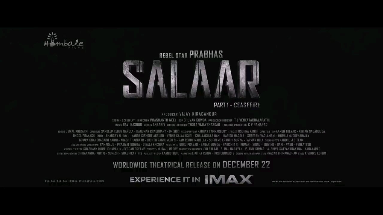 Pan India movie salar teaser