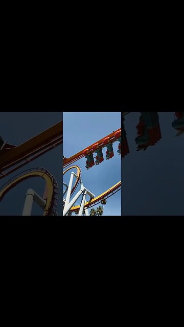 Silver Bullet corkscrews #knottsberryfarm #silverbullet #coaster #knotts