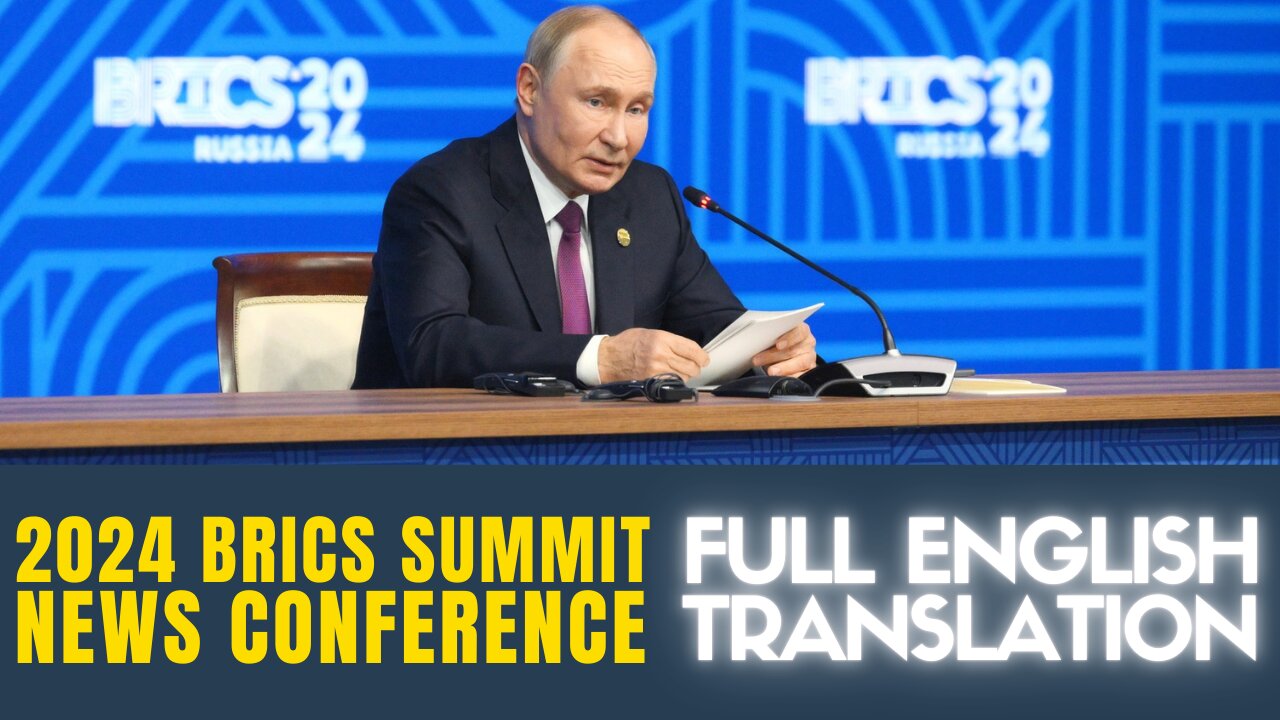 FULL Press Conference in ENGLISH: 2024 BRICS Summit Q+A by Vladimir Putin