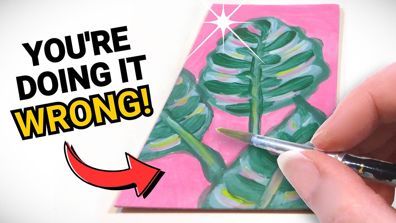 The RIGHT Way to Acrylic Paint on Shiny Cardboard