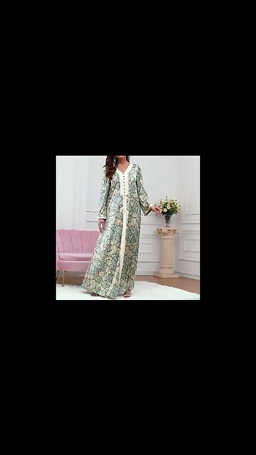 Floral Printed Abaya Arabic Long Dress Women Satin Muslim | ʟɪɴᴋ ɪɴ ᴛʜᴇ ᴅᴇꜱᴄʀɪᴘᴛɪᴏɴ 👇 ᴛᴏ ʙᴜʏ