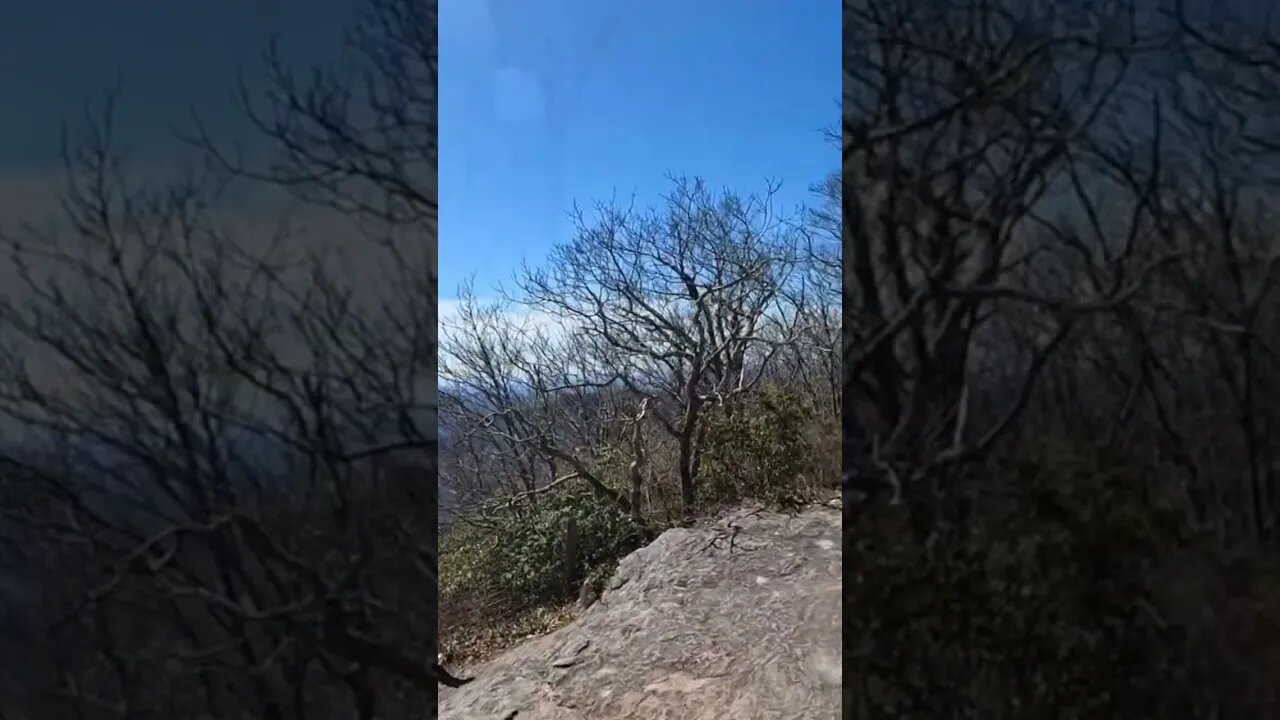 Hiking over a North Carolina mountain top!