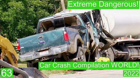 Car Crash Compilation WORLD 63- 2022 Extreme Dangerous!