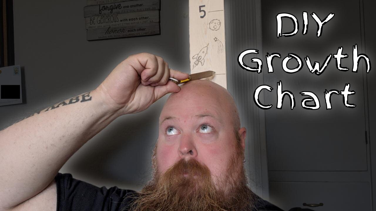 DIY Height Ruler/Growth Chart and Pencil Level