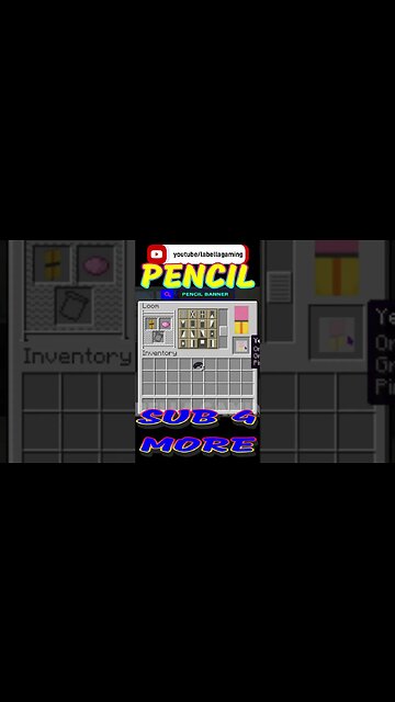 Pencil Banner | Minecraft