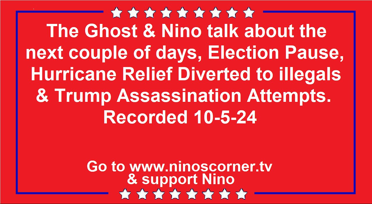 The Ghost & Nino Talk about what's to come in next couple of day