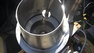 Partially failed chemical cleaning of distilled fuel was corrected with a homemade centrifuge.