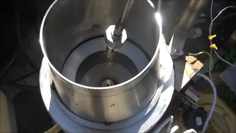 Partially failed chemical cleaning of distilled fuel was corrected with a homemade centrifuge.