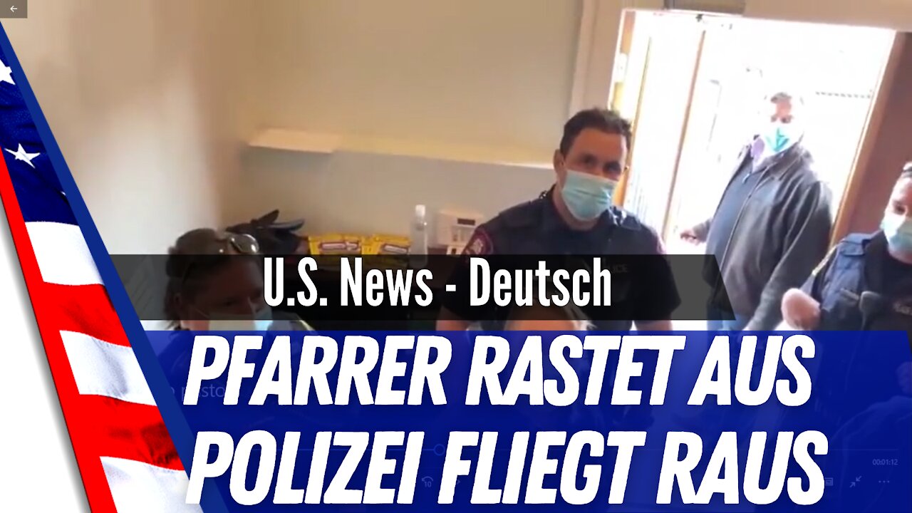 Pfarrer rasted aus und jagt die Polizei davon.