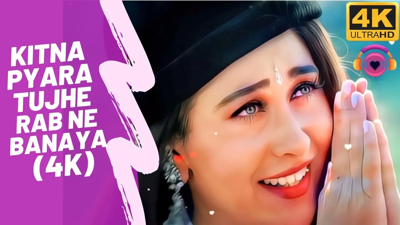 Kitna Pyara Tujhe Rab Ne Banaya Aamir Khan, Karisma Kapoor Alka Yagnik & Udit Narayan