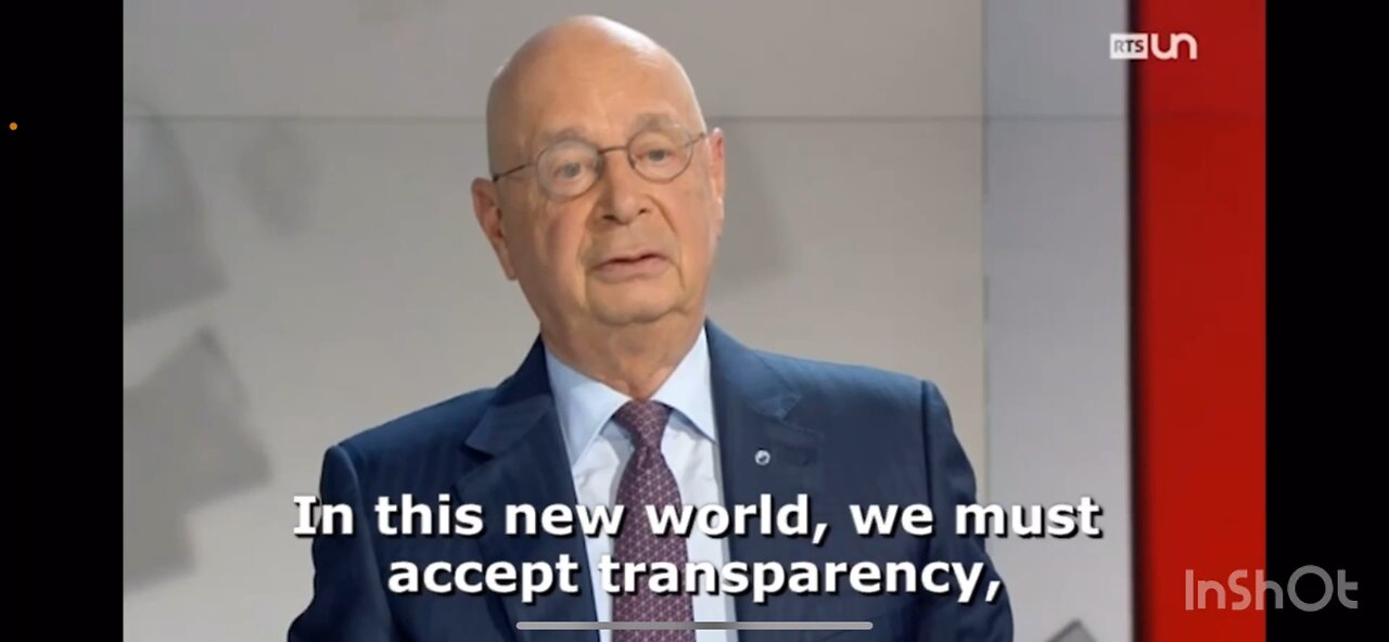 ⚠️📣Klaus Schwab, has decided that we "have to get used to" a total erosion of privacy🚨