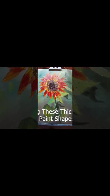 A Quick Sunflower in #oilpaint