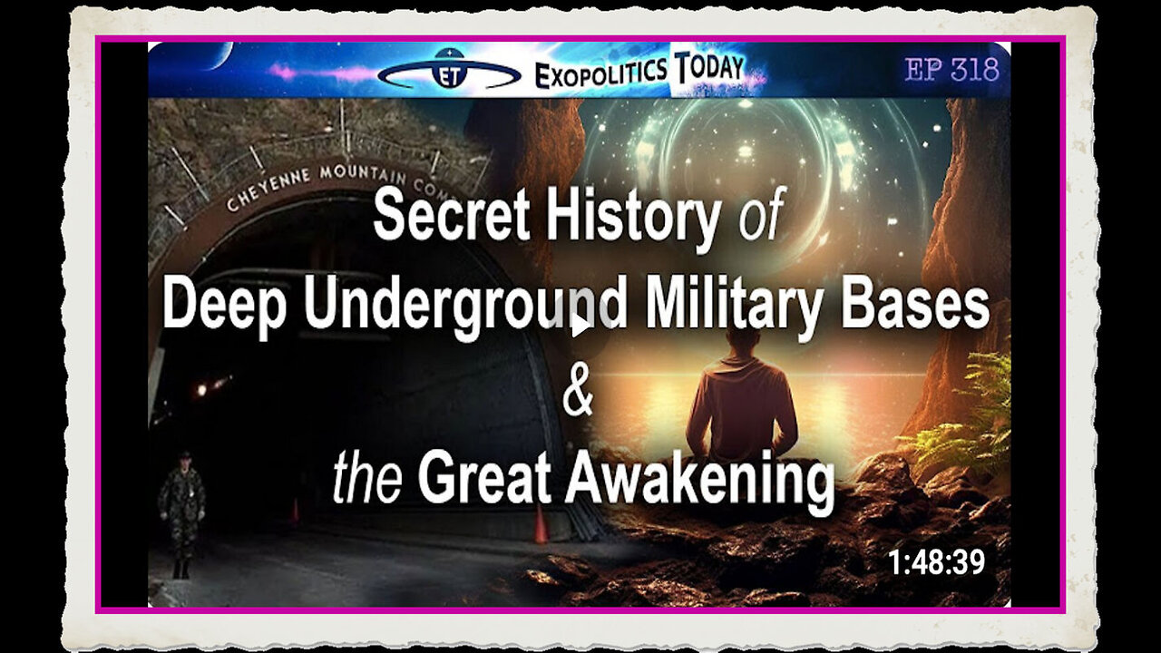 The Secret History of Deep Underground Military Bases the Great Awakening