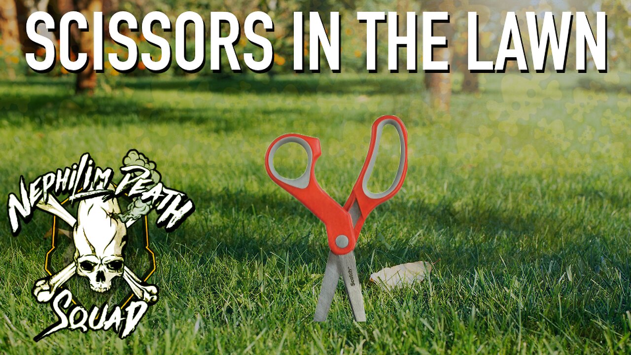 Scissors in the Lawn