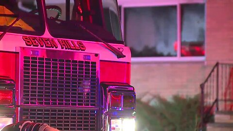 Family makes it out of burning house in Seven Hills safely
