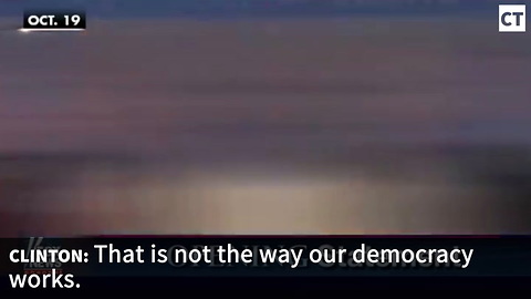 Hillary's Hypocrisy Has NO Limit