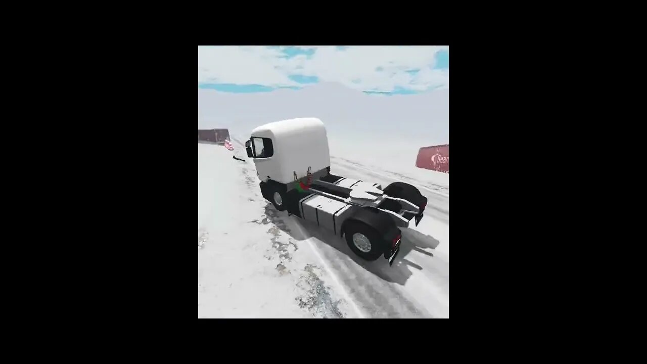 |MiniBeamNG/ Cars Snow Jump #16 BeamNG.Drive #Shorts