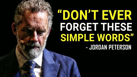 JORDAN PETERSON : HE WHO HAS A WHY CAN BEAR ANY HOW!