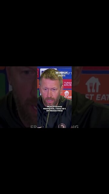 'We're really happy with Joao.. when he's not tackling anybody on the halfway-line!' | Graham Potter