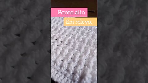 ponto alto em relevo. #crochê #crochet #passoapasso #passoapassocroche #ideias #pontocroche #moda