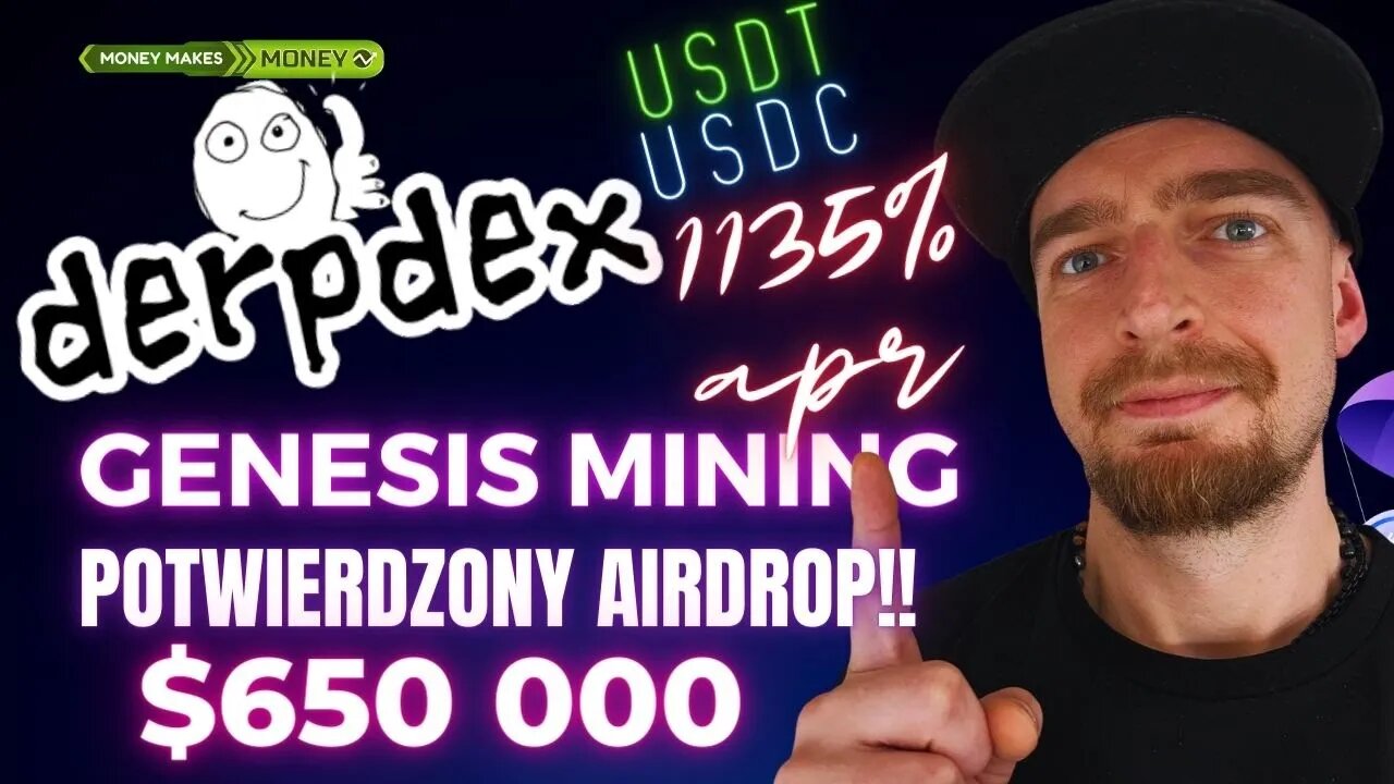 ✅DerpDEX - Genesis Mining - Airdrop Kampania na $650k💸 1135% APR