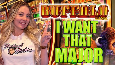 I GOT LUCKY ON 🦬 BUFFALO LINK IN LAS VEGAS! 🎰 The machine could feel my JACKPOT ENERGY! ⚡️