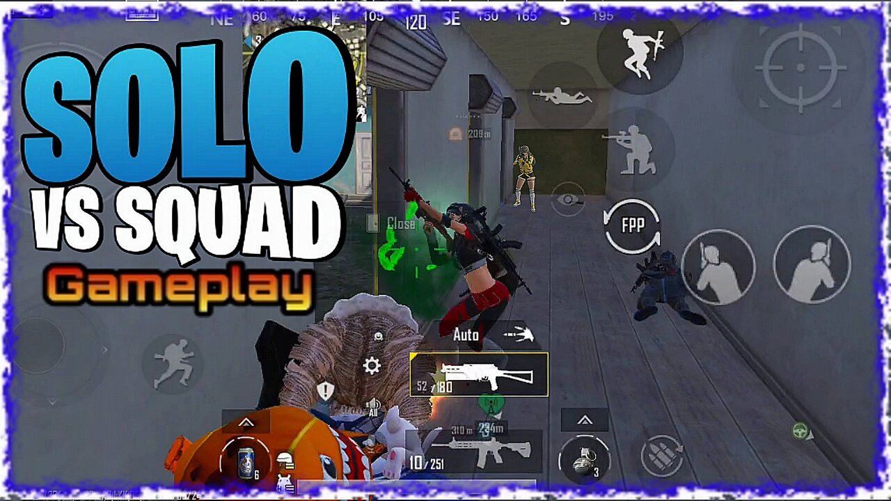 Solo vs Squad Gameplay || Battleground Mobile India || # bgmi #gameplay