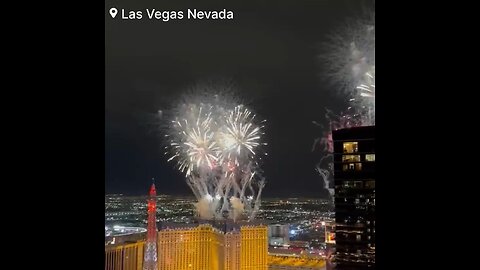 Las Vegas skyline was lit up with fireworks during the opening ceremony of the Formula 1 Grand Prix