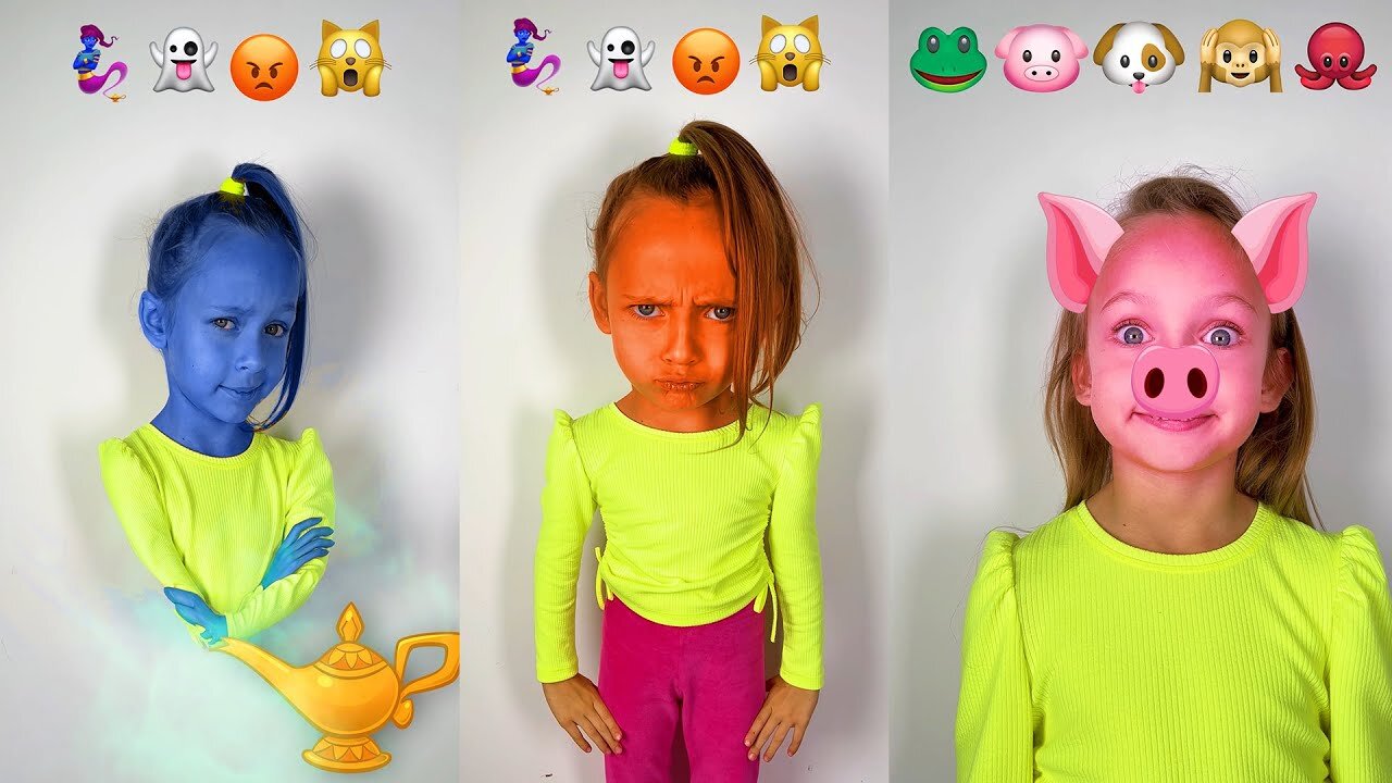 The Best Emoji Challenge - Cartoon characters | Compilation Shorts Videos