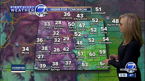 Cloudy but mild across the Denver metro area, plenty of 50s in the 7-day forecast