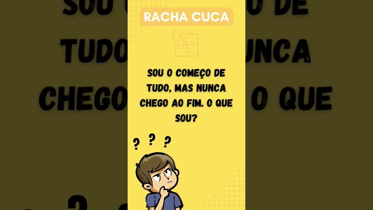 Desafio Racha Cuca!!! Consegue acertar essa charada? Poucos sabem a resposta #rachacuca