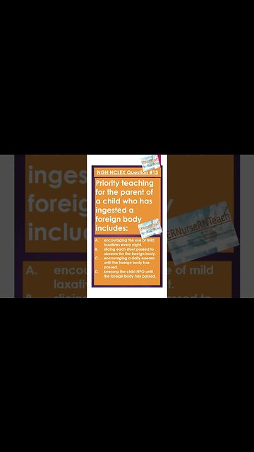 NGN NCLEX Q&A #13 #nclex #nextgennclex #passednextgennclex #shorts #nursing