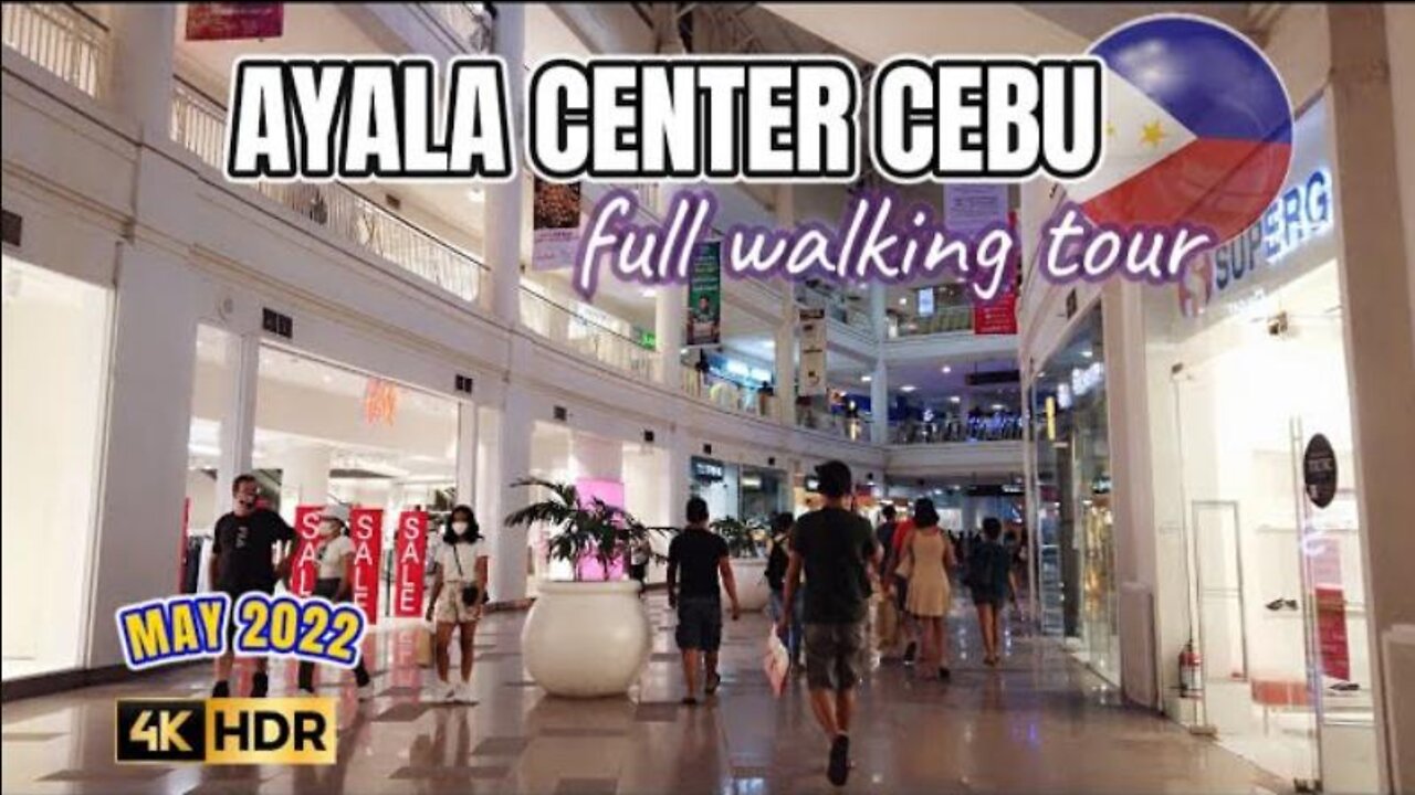 [4K CEBU 🇵🇭] AYALA CENTER CEBU | Walking Tour