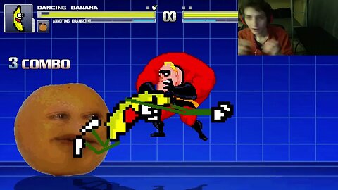 Fruit Characters (Annoying Orange And Dancing Banana) VS Mr. Incredible In An Epic Battle In MUGEN