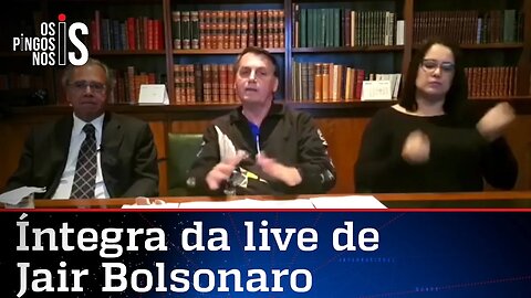 Confira na íntegra a live do presidente Jair Bolsonaro de 25/06/20
