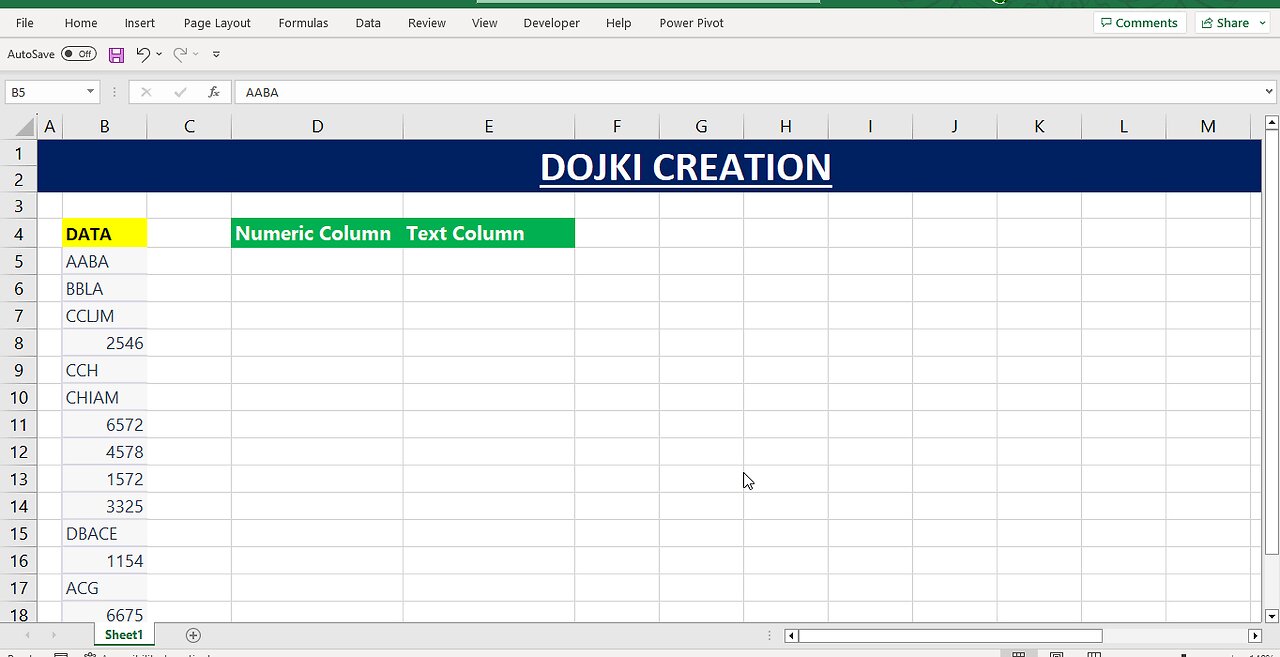 Split The Numeric Value and Text Value From Data In MS Excel