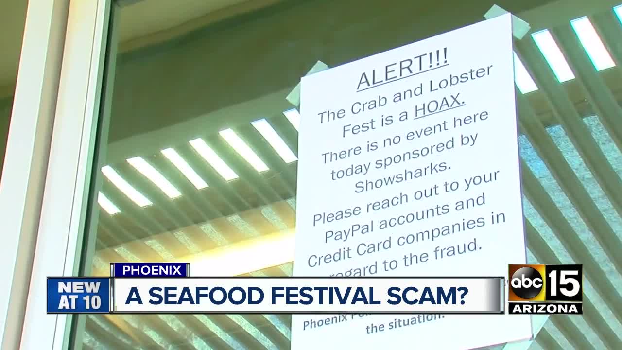 Dozens say they were scammed by 'Crab and Lobster Feast' event in Phoenix