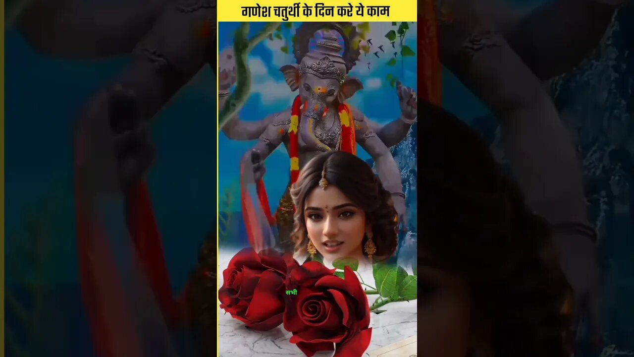 गणेश चतुर्थी के दिन करे ये काम खुश होंगे भगवान गणेश #ai #aivideo #art #maa