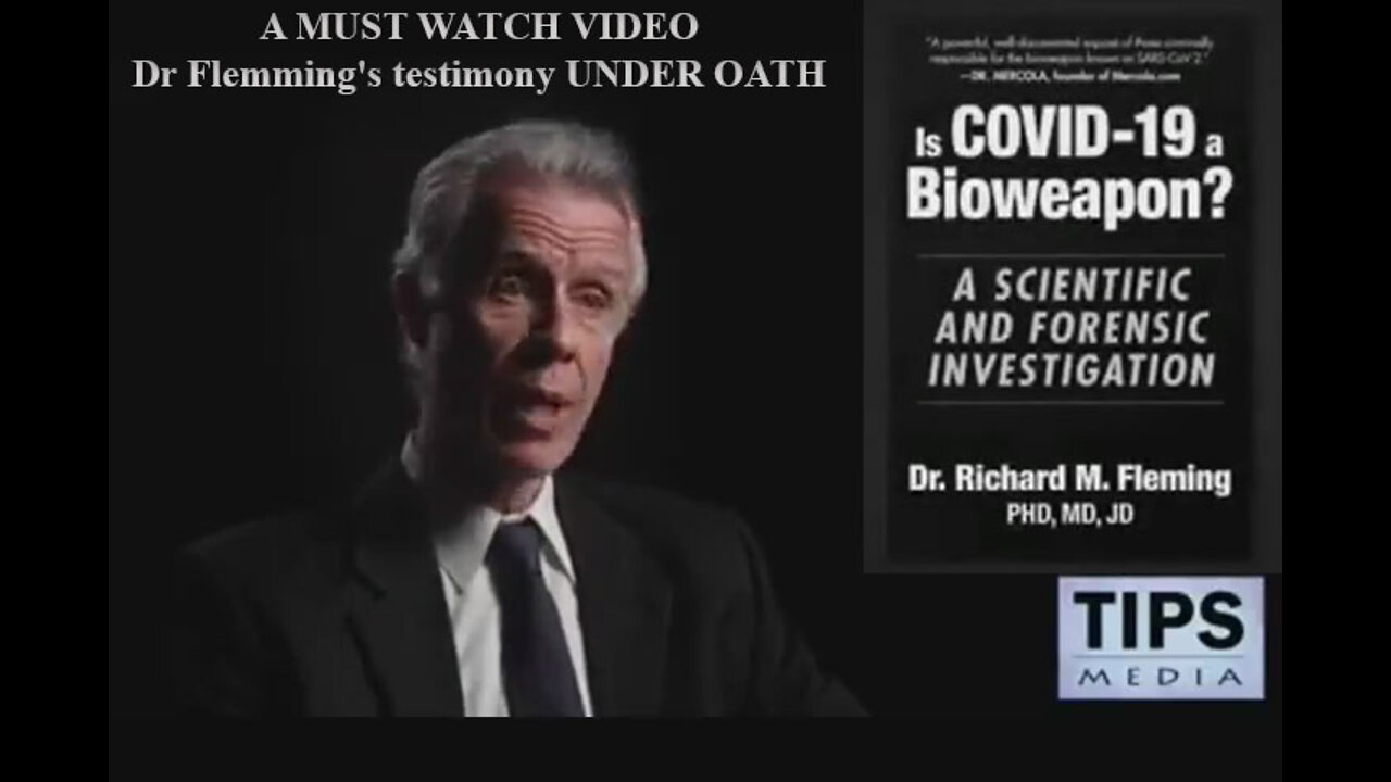 Dr Flemming's testimony UNDER OATH regarding COVID and the 'vaccines' [A must watch]