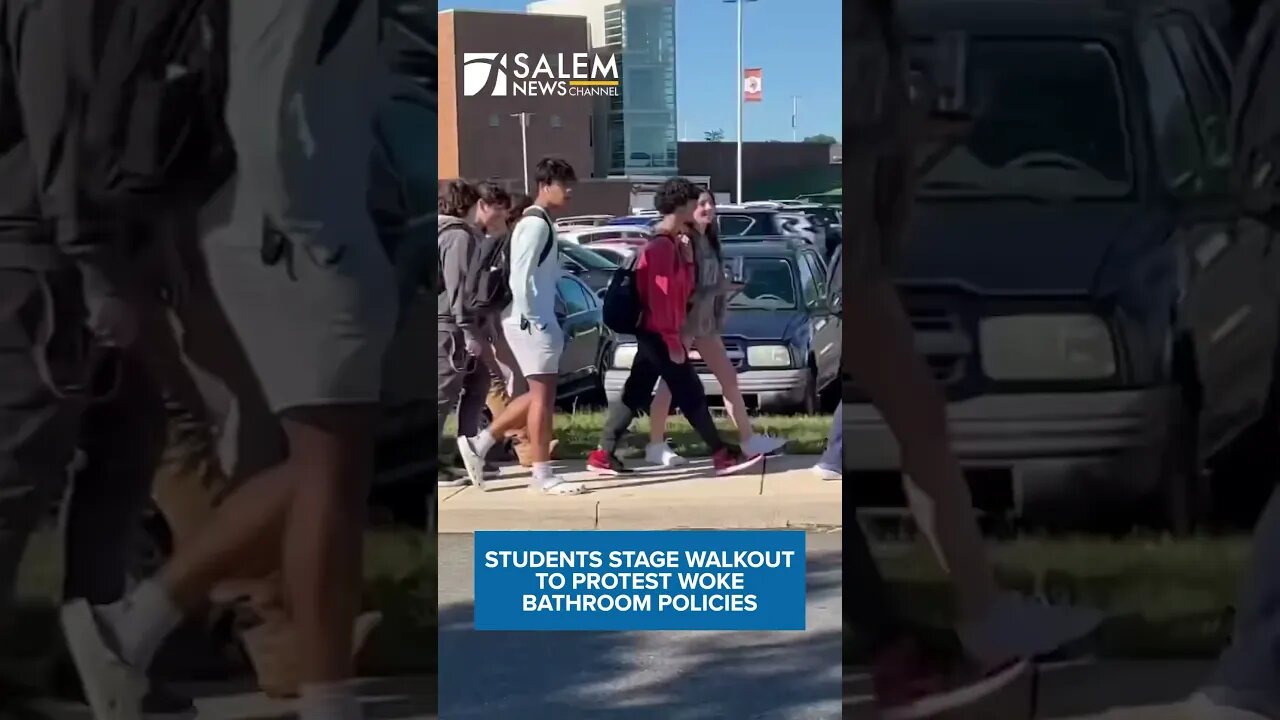 Pennsylvania high school students stage a WALKOUT to protest the district's woke bathroom policies.