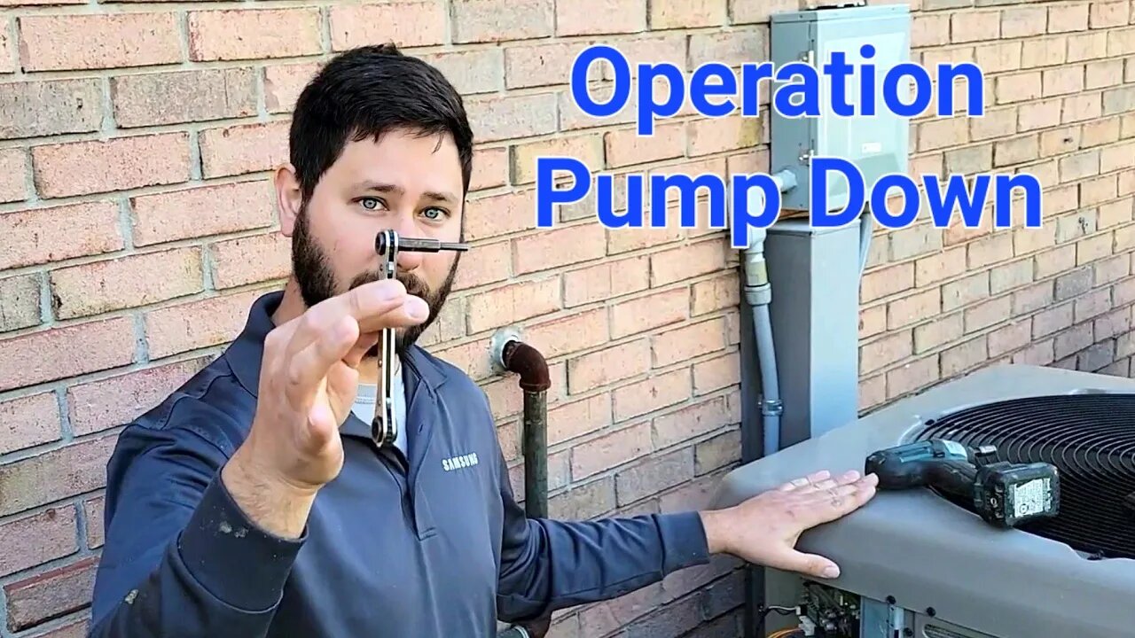 How to pump down the refrigerant?