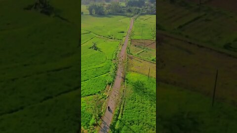 cinta-vina panduwinata Drone Footage Eksplorasi Pemandangan Desa Kalangan