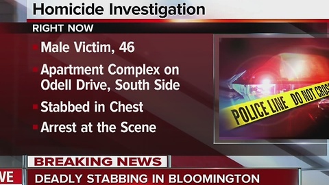 Man dies after being stabbed in the chest in Bloomington