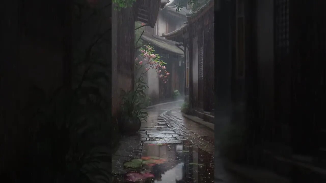 享受深度睡眠：放松的睡眠雨声催眠曲音乐缓解压力，帮助快速入眠和轻松冥想学习#rain #rainsounds #feel #sleep #shorts #short #music #relax